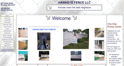 Desktop Screenshot of hawkeyefence.com