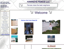 Tablet Screenshot of hawkeyefence.com